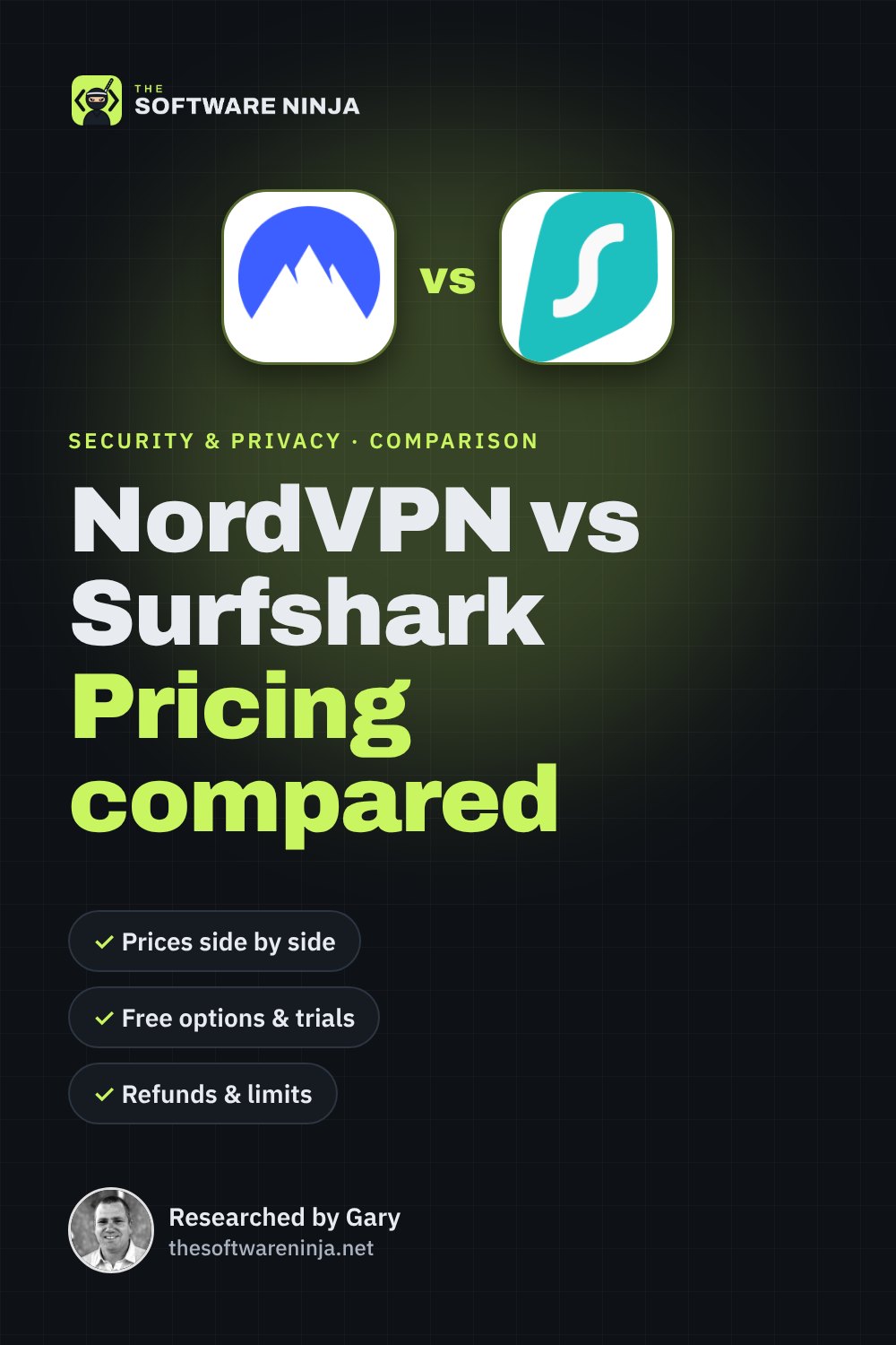 NordVPN vs Surfshark: Pricing and Features Compared
